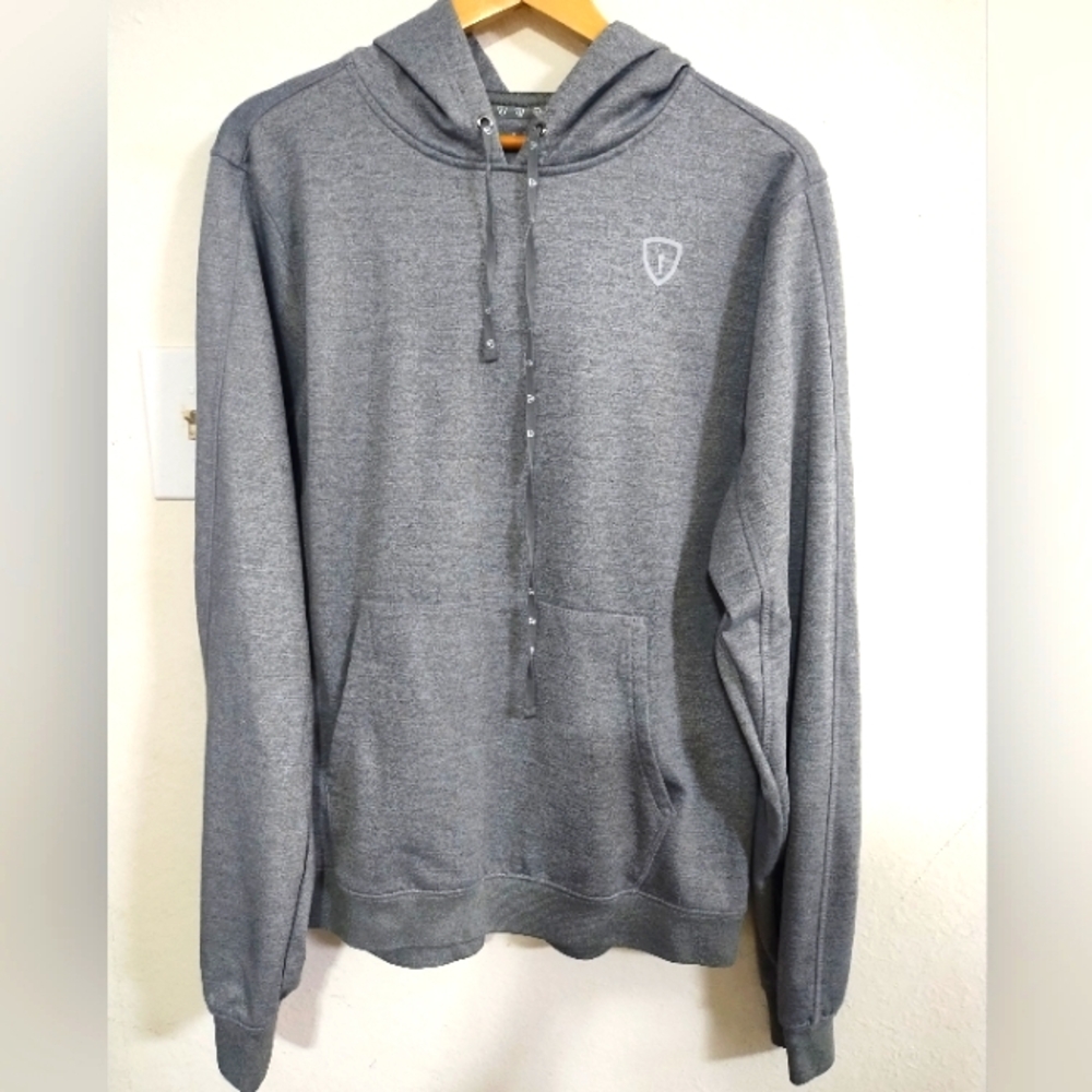 Adrenaline  All Fight No Flight Men's Pullover Gray Hoodie .Men's Size XLarge